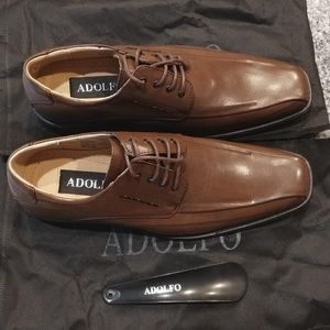 Adolfo Men's Murphy Dress Shoes Size 10 Dk. Brown